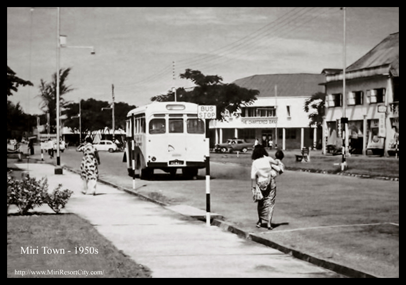 Kingsway Road, Miri. 1950s